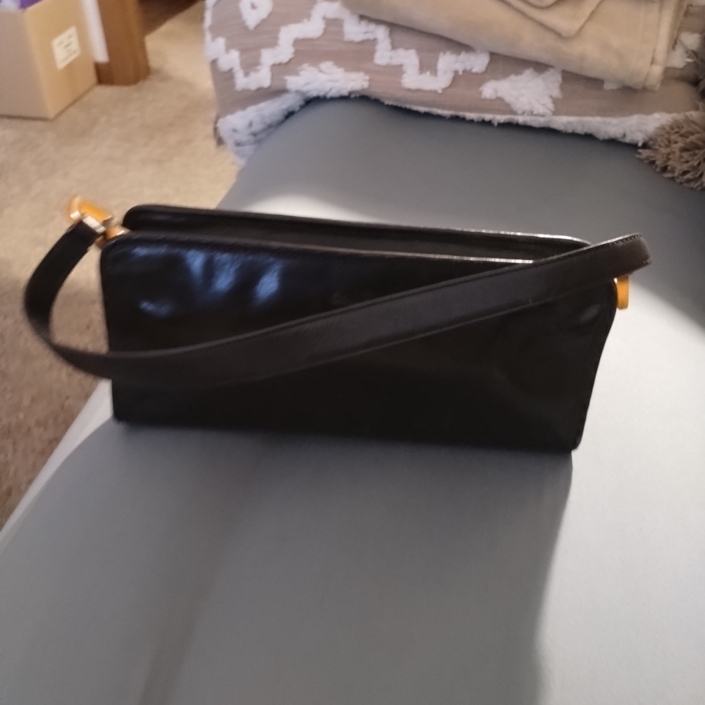 Cole Haan Black Leather Underarm Shoulder Bag